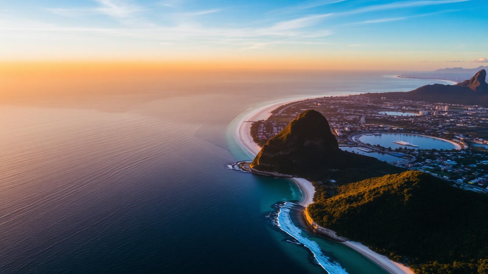 Vista aérea da Região dos Lagos